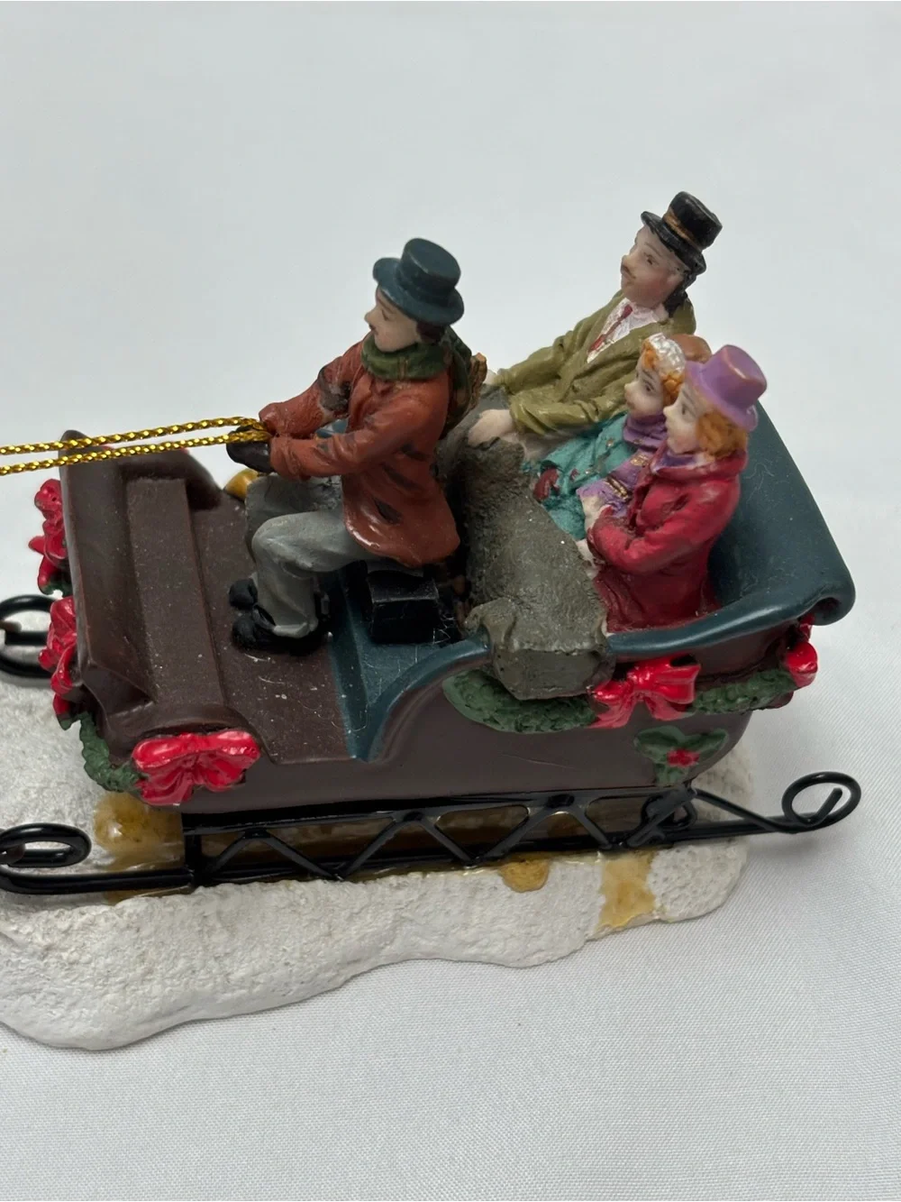 St. Nicholas Square Sleigh Ride Holiday Christmas Figurine